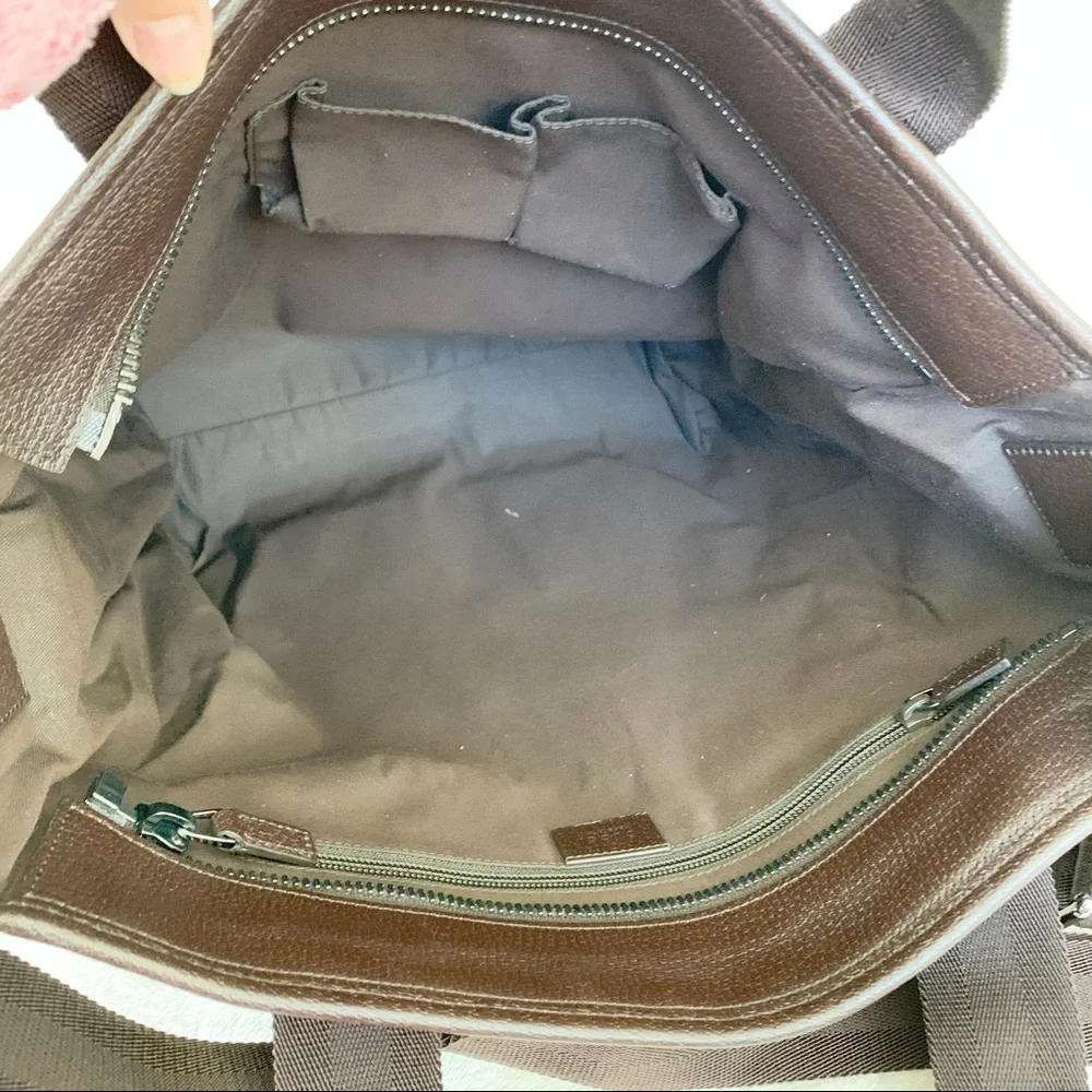 NWT Authentic Gucci Woven GG Large Tall Tote Bag​